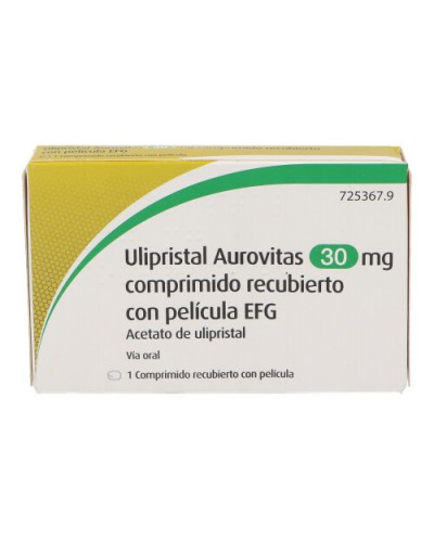 Ulipristal Aurovitas 30 Mg EFG 1 Comprimido