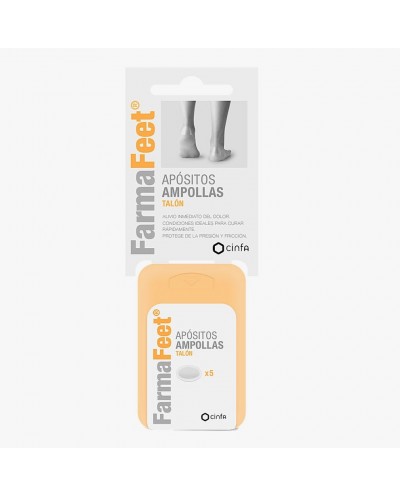 FarmaFeet Apósitos Ampollas Talón 5 unidades