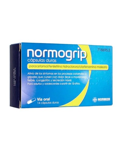Normogrip 14 cápsulas duras