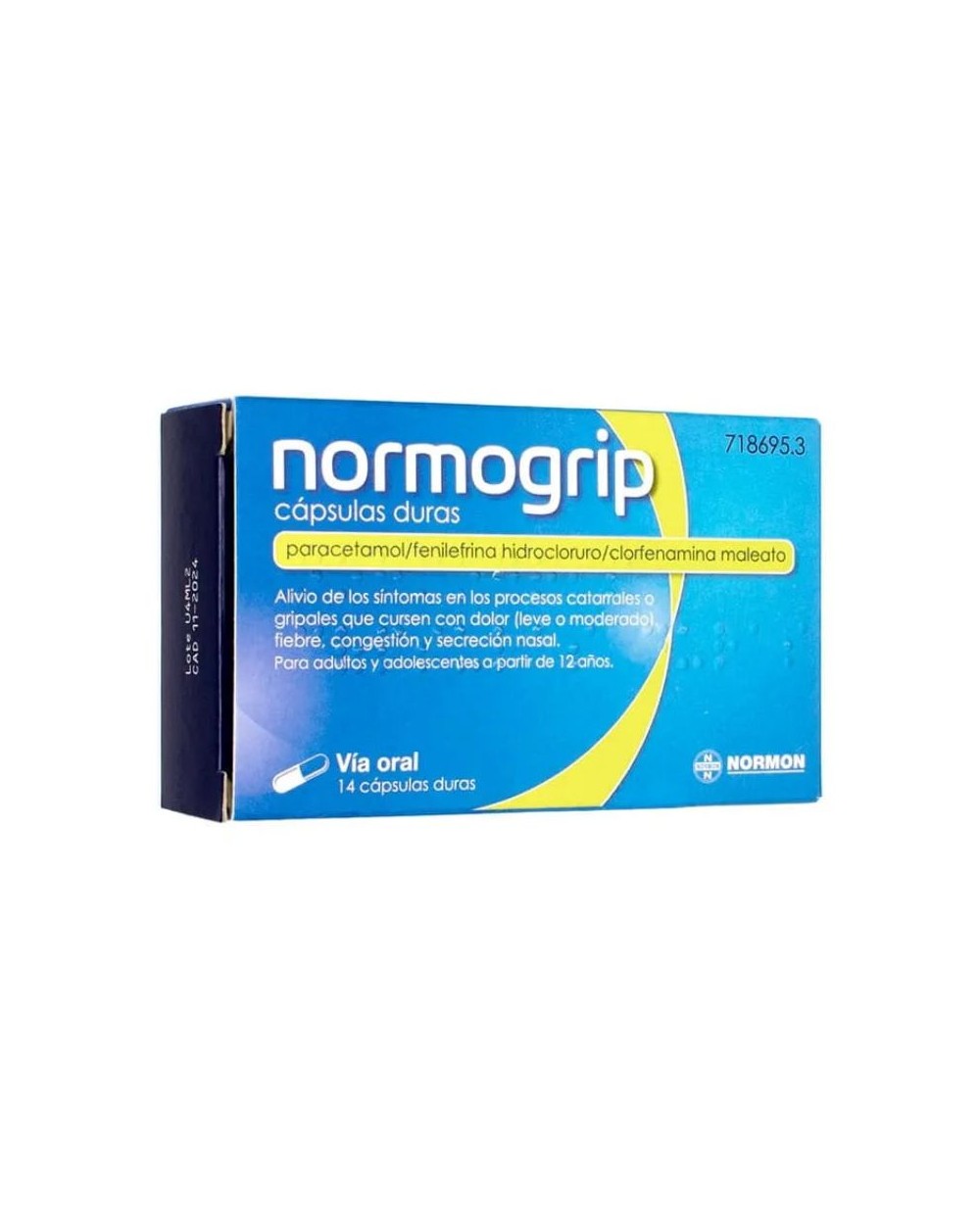 Normogrip 14 cápsulas duras
