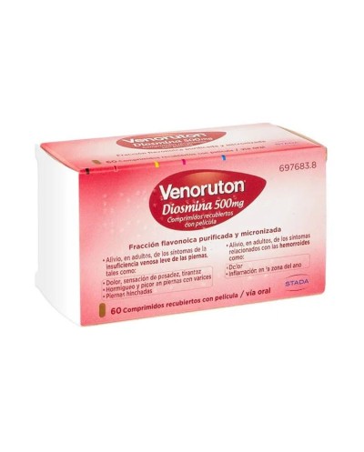 Venoruton Diosmina 500 mg, 60 Comprimidos