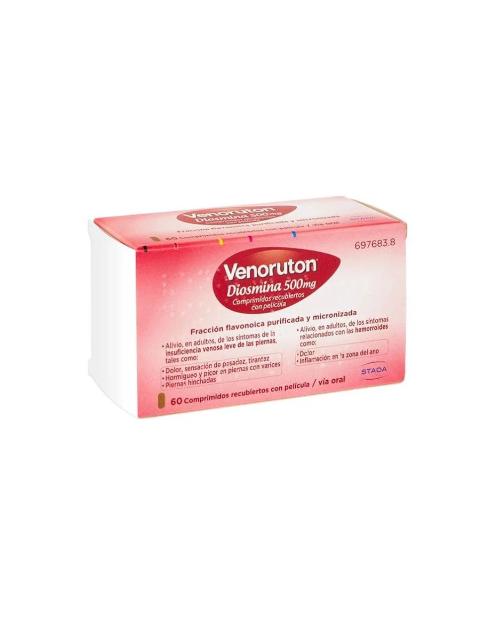 Venoruton Diosmina 500 mg, 60 Comprimidos