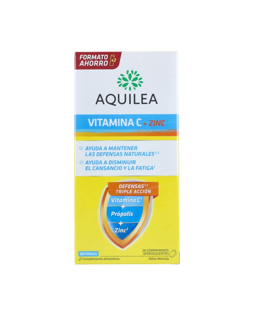 Aquilea Vitamina C + Zinc - 28 Comp. sabor naranja