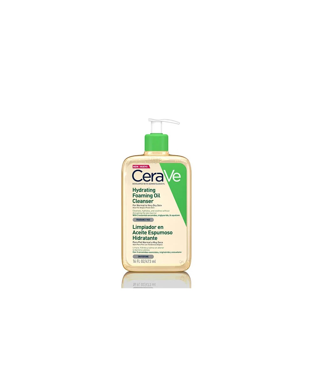 CeraVe Aceite Espumoso Limpiador Hidratante 473ml