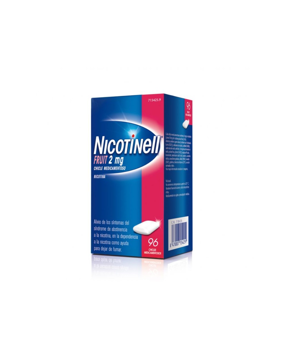Nicotinell fruit 2 mg 96 chicles medicamentosos