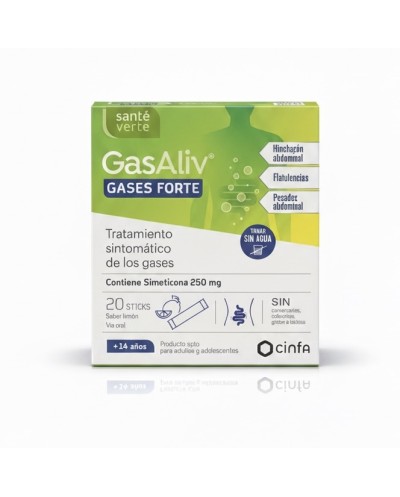 GASALIV GASES FORTE 20 STICKS 250 MG