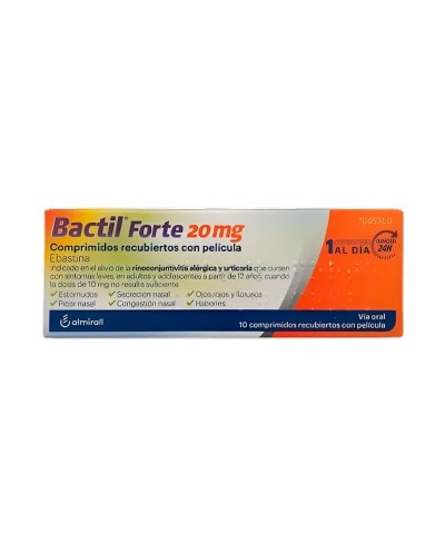 Bactil Forte 20 mg 10 Comprimidos Recubiertos