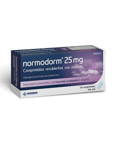 NORMODORM 25 MG 14 COMPRIMIDOS RECUBIERTOS