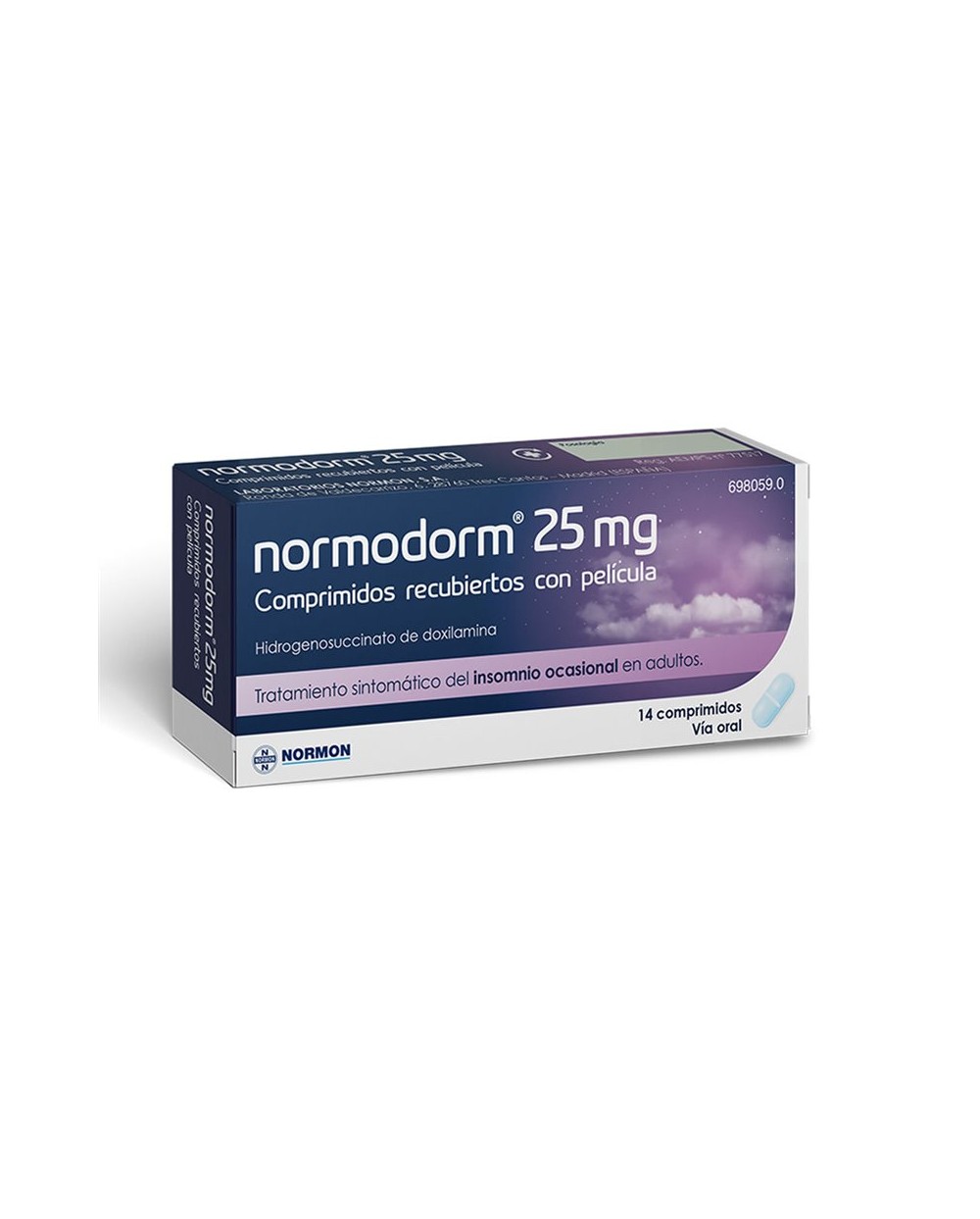 NORMODORM 25 MG 14 COMPRIMIDOS RECUBIERTOS