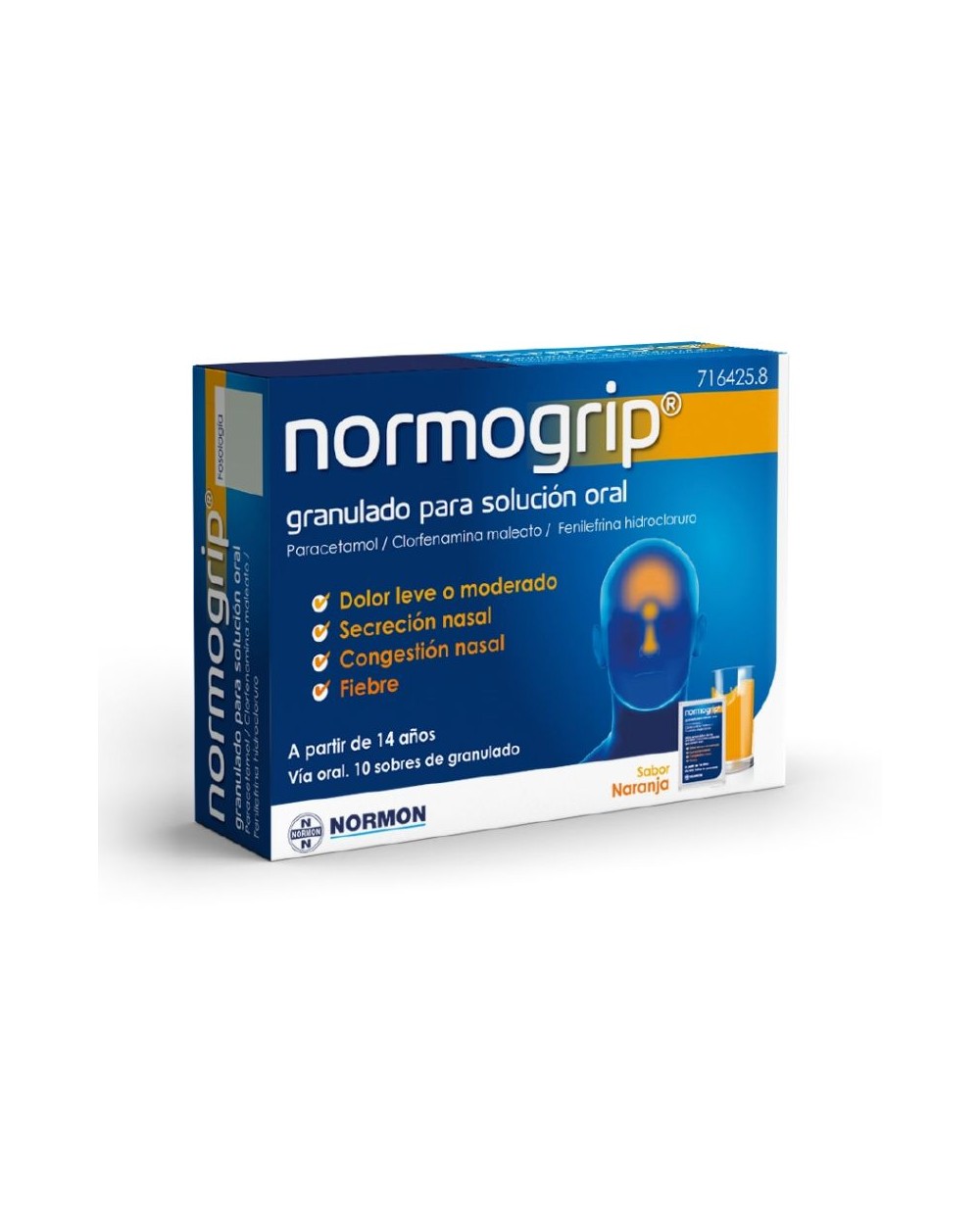 Normogrip sobres granulado para solución oral 10 sobres