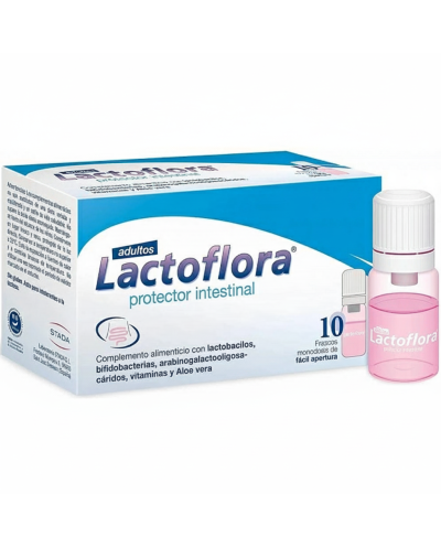 Lactoflora protector intestinal adulto 10 viales 7 ml sabor fresa