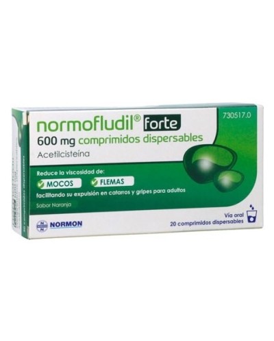 Normofludil Forte 600 mg 20 comprimidos