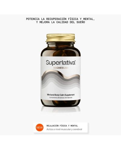 Superlativa Magnesium+ contiene 60 cápsulas