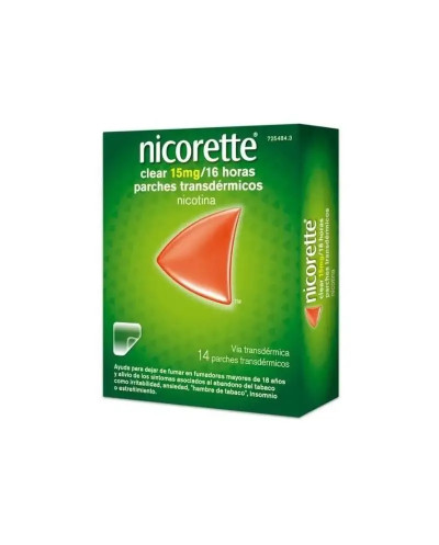 NICORETTE CLEAR 15 mg/16 h 14 PARCHES TRANSDERMICOS