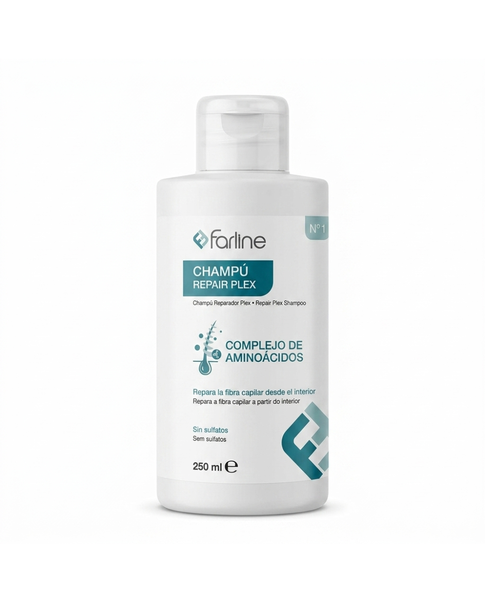 Farline Champú Repair Plex 250ml - Reparación Profunda con Aminoácidos