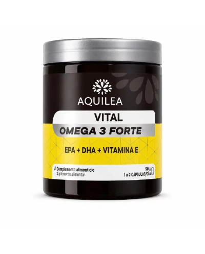 Aquilea Vital Omega 3 FORTE EPA DHA y Vitamina E, 90 Cápsulas