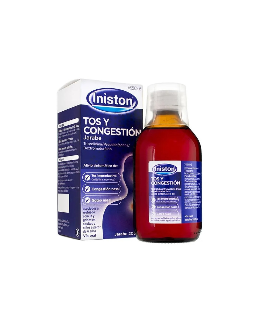 Iniston Tos y Congestión Jarabe, 200 ml