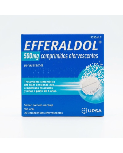 EFFERALGAN 500 mg 20 Comprimidos Efervescentes