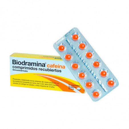 BIODRAMINA CAFEINA 12 COMPRIMIDOS